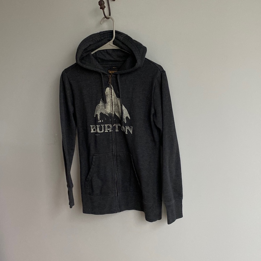 Burton zippered hoodie size S women’s charcoal gray